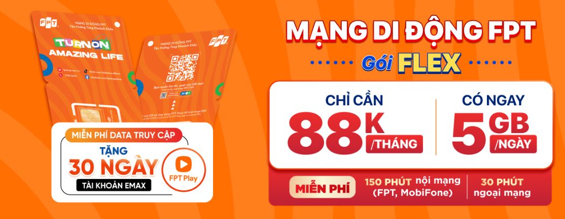 Bảng giá Sim FPT mạng di động ảo khuyến mãi mới nhất 2025 4 Mạng di động FPT gói Flex